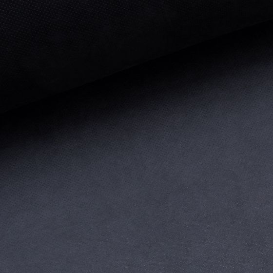 Potahová látka do auta na dveře a sedadla, tapecírunk, velur ALCANTARA DOTS BLACK, černá hebká, š.150cm (látka v metráži)