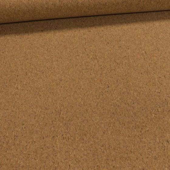 Potahová látka, korková látka CORTEX LISO s textilním podkladem, béžová, š.140cm, 215g/m2 (látka v metráži)