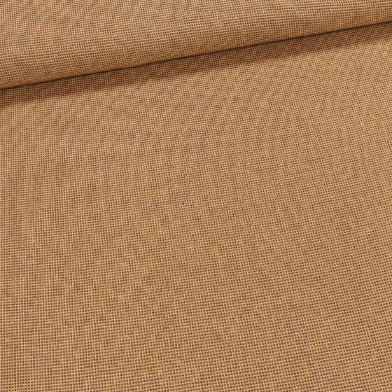 Potahová látka LITEX béžovo-hnědá drobná kostička, š.120cm (látka v metráži)