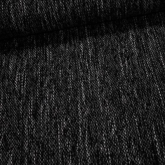 Potahová látka MAGMA 10 žíhaná, černá, šířka 145cm (látka v metráži)