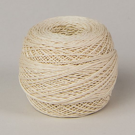 Háčkovací / paličkovací příze KORDONET 30 béžová, jednobarevná, 20g/167m