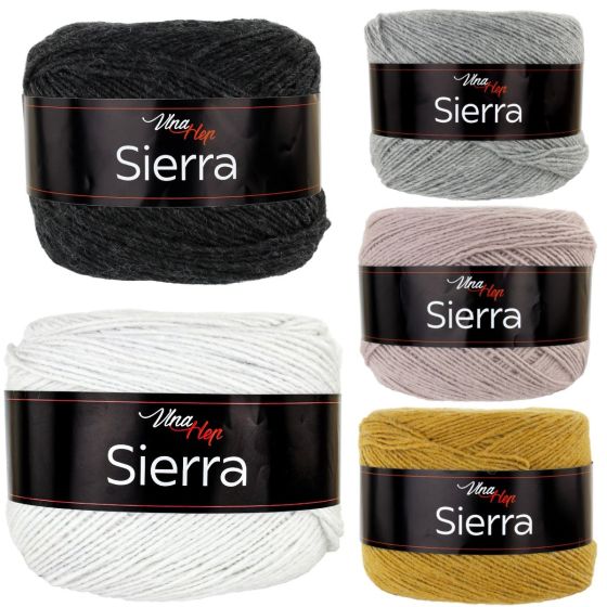 Pletací / háčkovací příze Vlna-Hep SIERRA jednobarevná, klasická 150g/450m