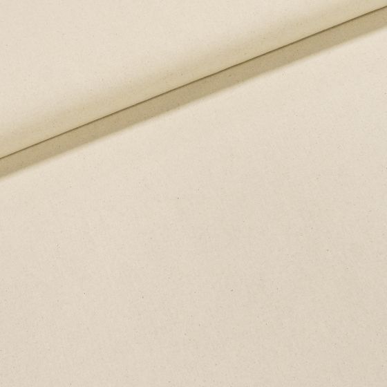 Režné bavlněné plátno ECOCANVAS NATUR UNI, jednobarevná režná, š.145cm (látka v metráži)