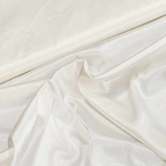 Satén elastický 1025/09, jednobarevná krémová, š.150cm (látka v metráži)