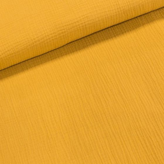 Šatovka / fáčovina 1153 825, jednobarevná hořčicová, š.135cm (látka v metráži)