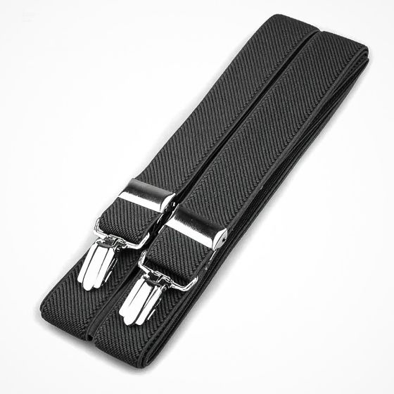 Šle pánské, délka 125cm, šíře 2,5cm, tvar X, tmavě šedé, 650254/11