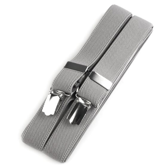 Šle pánské, délka 125cm, šíře 2,5cm, tvar X, šedo-béžové, 650254/18