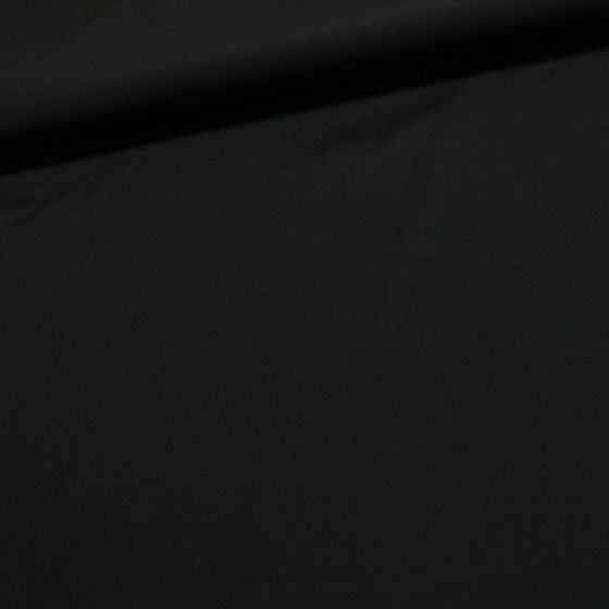 Směsový kepr elastický OLIMPIA ELASTIC BLACK, jednobarevný černý, 165g/m2, š.150cm (látka v metráži)