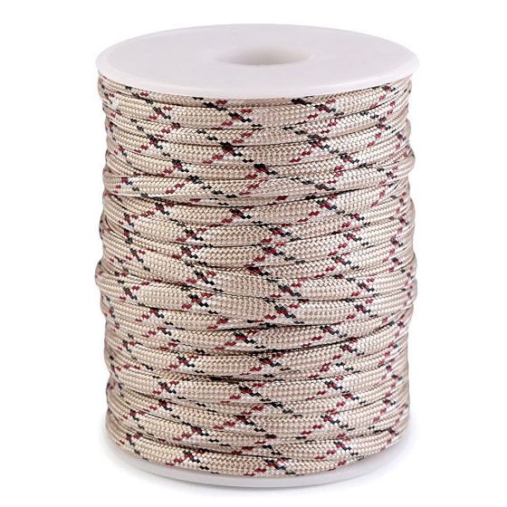 Šňůrka padáková 310230/11, přírodní  hnědá, průměr 4mm (šňůra na metry)