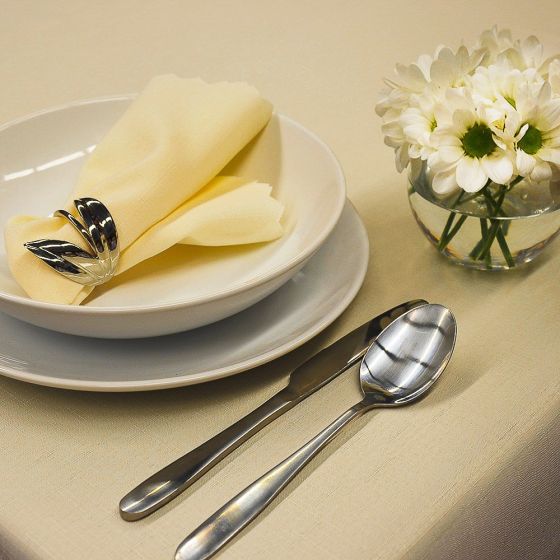 Nešpinivý / teflonový látkový ubrus UNI 0377 KRÉMOVÁ, (více rozměrů)