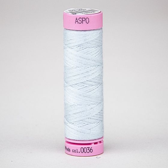 Univerzální šicí nit Amann ASPO 120 polyesterová, světle šedá namodralá 0036, návin 100m 