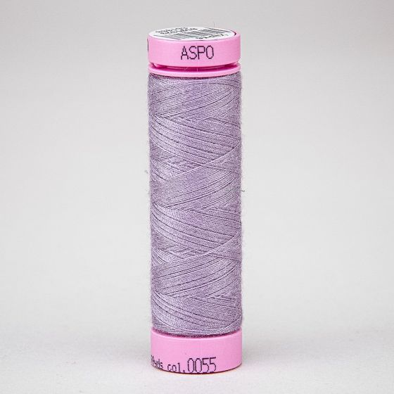Univerzální šicí nit Amann ASPO 120 polyesterová, levandulová 0055, návin 100m 