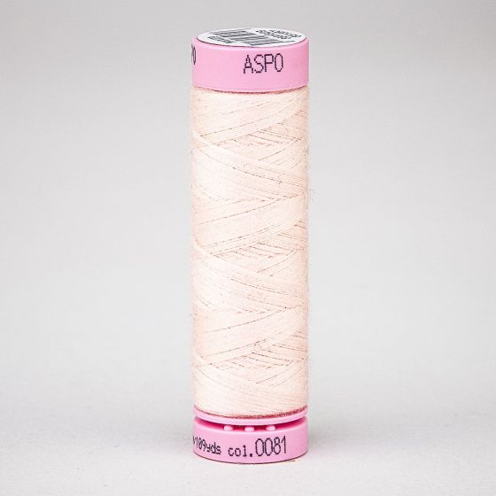 Univerzální šicí nit Amann ASPO 120 polyesterová, bledá lososová 0081, návin 100m