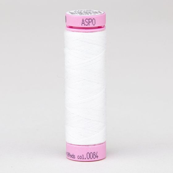 Univerzální šicí nit Amann ASPO 120 polyesterová, svatební bílá 0084, návin 100m 