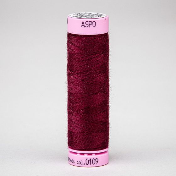 Univerzální šicí nit Amann ASPO 120 polyesterová, kaštanová vínová 0109, návin 100m 