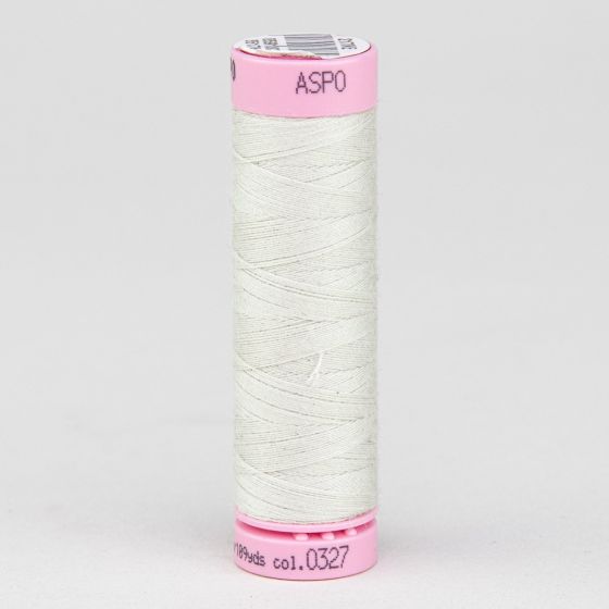 Univerzální šicí nit Amann ASPO 120 polyesterová, hedvábně bílá 0327, návin 100m 