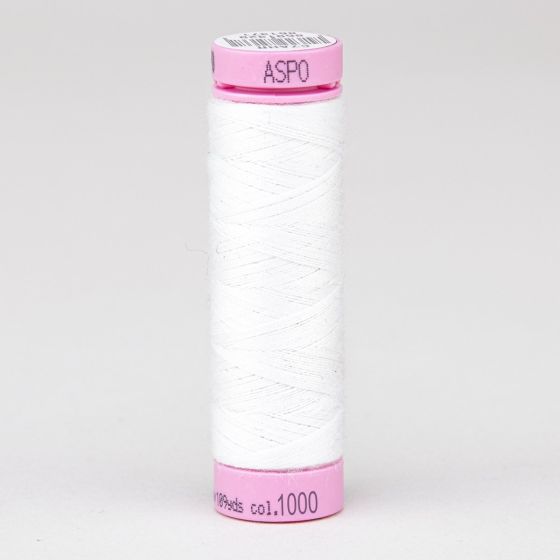 Univerzální šicí nit Amann ASPO 120 polyesterová, slonová kost bílá 1000, návin 100m 