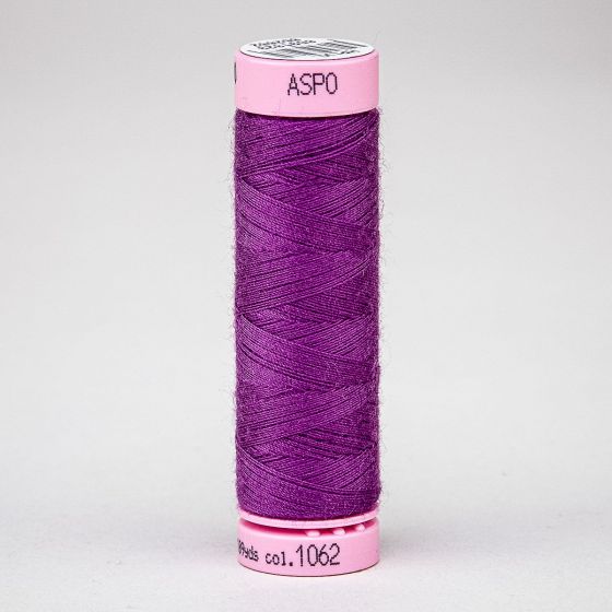 Univerzální šicí nit Amann ASPO 120 polyesterová, fialová 1062, návin 100m 