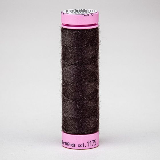 Univerzální šicí nit Amann ASPO 120 polyesterová, tmavě čokoládová hnědá 1175, návin 100m