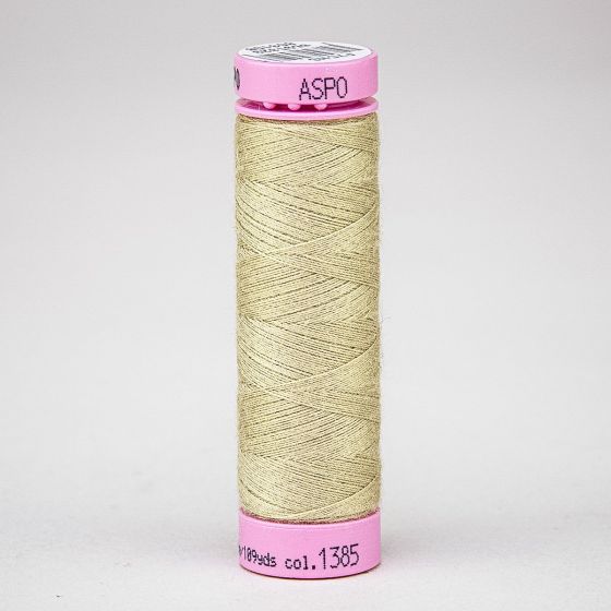 Univerzální šicí nit Amann ASPO 120 polyesterová, béžová písková 1385, návin 100m 