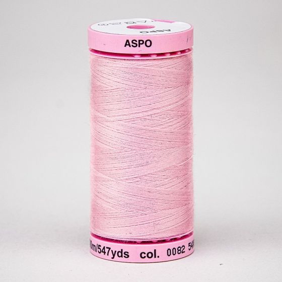 Univerzální šicí nit Amann ASPO 120 polyesterová, světle růžová 0082, návin 500m 