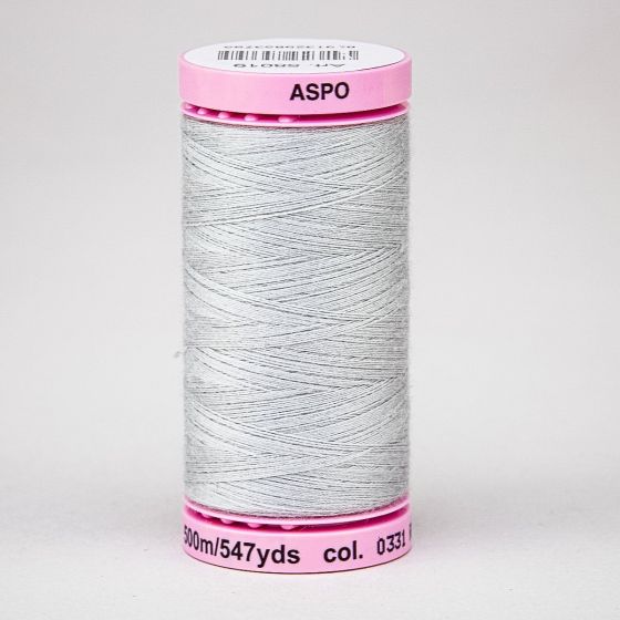 Univerzální šicí nit Amann ASPO 120 polyesterová, světle šedá kouřová 0331, návin 500m 