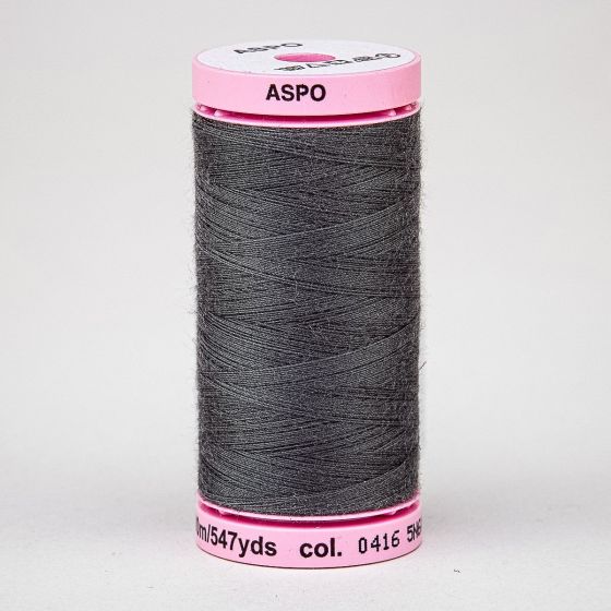 Univerzální šicí nit Amann ASPO 120 polyesterová, šedá 0416, návin 500m 