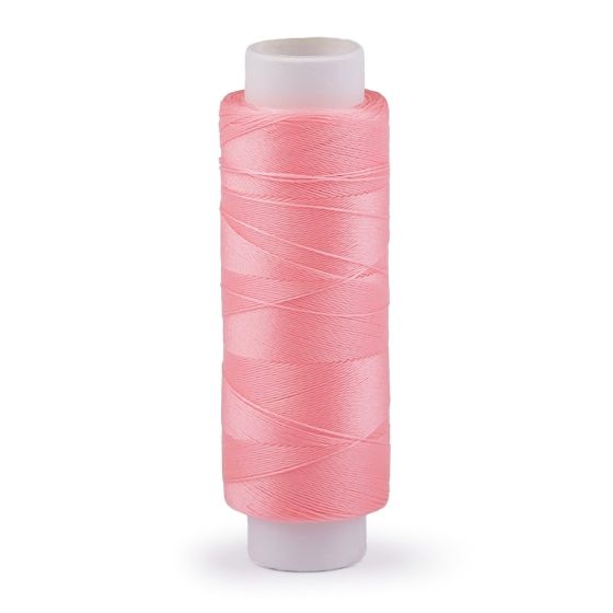 Univerzální šicí / vyšívací nit LUMINA 09 svítící ve tmě, polyesterová, růžová, návin 200m 