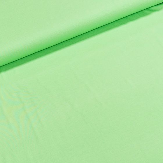 Viskózový úplet UNI B-EMM-180, jednobarevný světle zelený, š.150cm (látka v metráži)