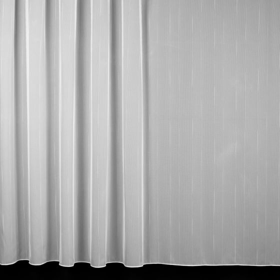 Žakárová záclona 2887/10, pršíčko, přírodně bílá, s olůvkem (více výšek, v metráži)