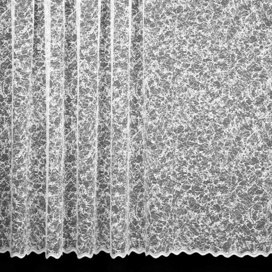 Žakárová záclona 326/601, mramorový vzor, bílá, (více výšek, v metráži)