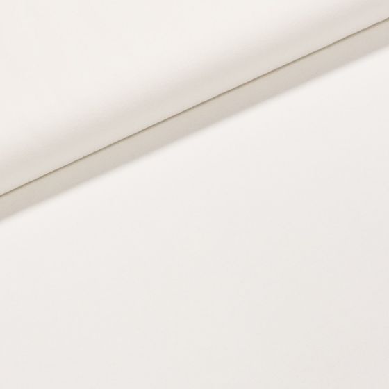 Žebrovaný bavlněný úplet 6201 0102 hladký, smetanový, š.180cm (látka v metráži)