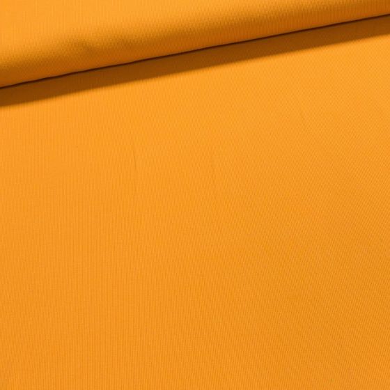 Žebrovaný bavlněný úplet DT-23022 hořčicový, š.115cm (látka v metráži)