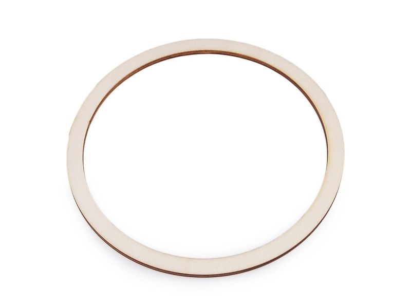 Dřevěný kruh, výřez na lapač snů 790124, světlý, průměr 15cm