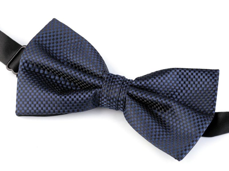 Motýlek pánský 720565/3 modrý kostkovaný vzor