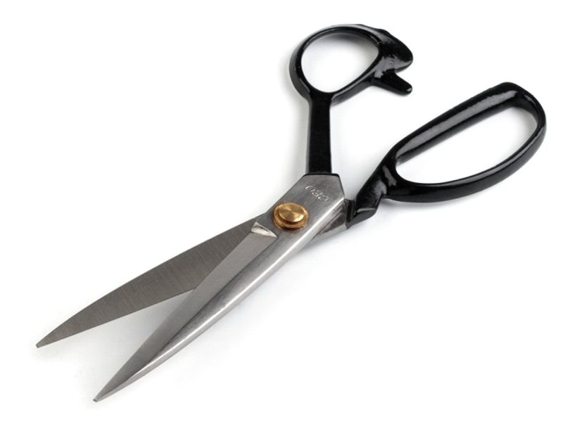 Klasické krejčovské celokovové nůžky CEO J774, s pogumovanou rukojetí, délka 23cm (9") 