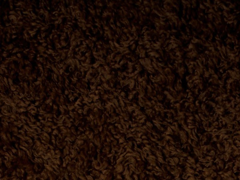 Plyš beránek TERAN 895, tmavě hnědý, šíře 150cm (metráž)