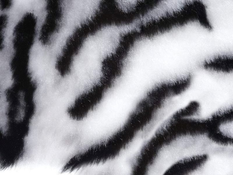 Plyš hladký TYGR 5, bílý, šíře 150cm (metráž)