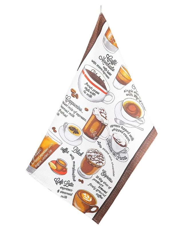 Kuchyňská utěrka vaflová 306 KAFÍČKO, hnědá 1 kus, 50x70cm