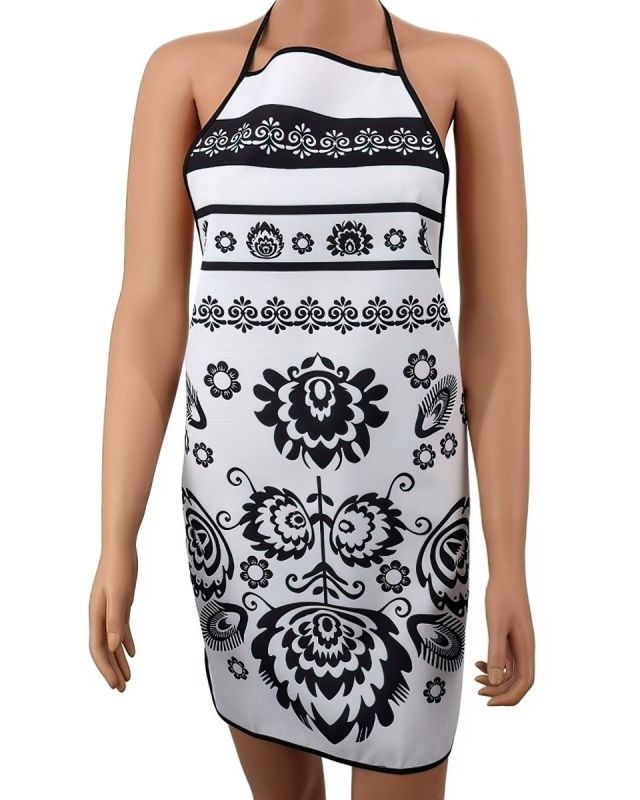 Kuchyňská zástěra SLOVÁCKO, bílá, 50x76cm