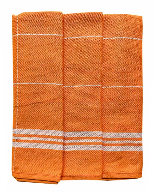 Kuchyňské utěrky EGYPTSKÁ BAVLNA 63, proužek, oranžová, 3 kusy, 50x70cm
