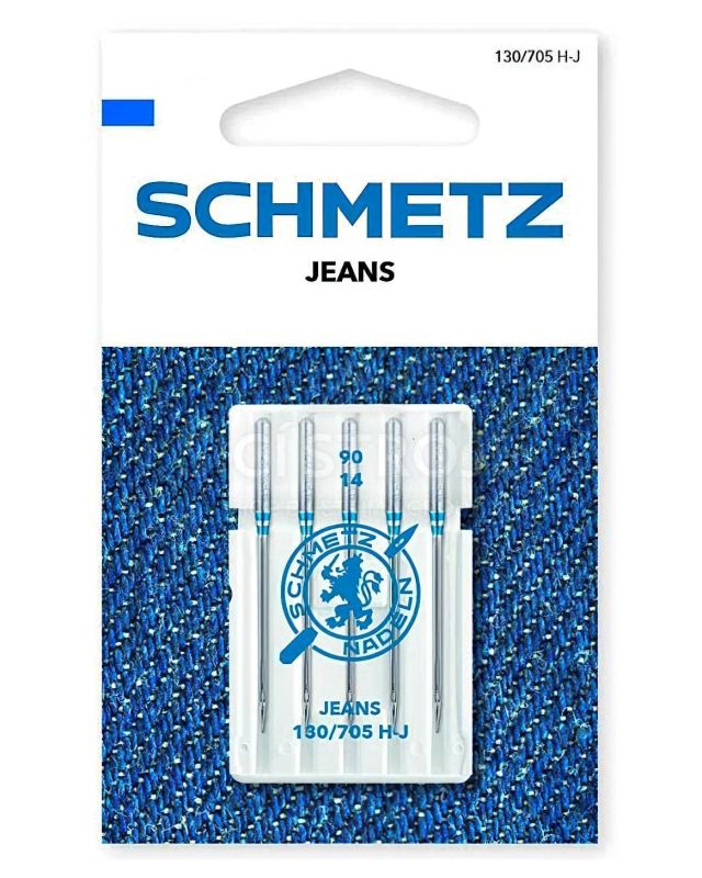 Strojové jehly SCHMETZ 130/705 H-J VDS 90 JEANS/DENIM, na džínsovinu, balení 5 kusů
