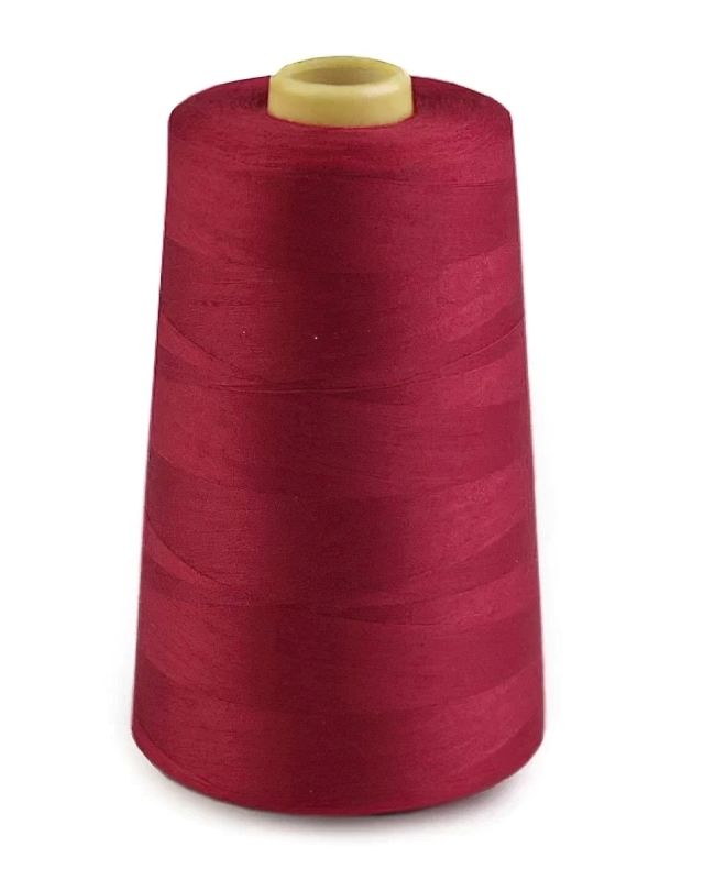 Univerzální poylesterová oděvní nit NTF pro overlocky/průmyslové/klasické šicí stroje, 577 tmavě vínová, návin 5000yd (4572m)