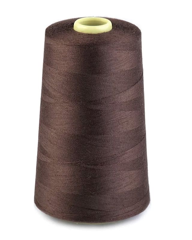 Univerzální poylesterová oděvní nit NTF pro overlocky/průmyslové/klasické šicí stroje, 756 tabákově hnědá, návin 5000yd (4572m)