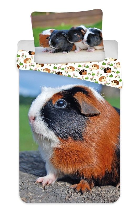 Dětské povlečení MORČE 02, fototisk, hnědé, bavlna hladká, 140x200cm + 70x90cm 