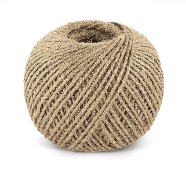 Jutový motouz, špagát PŘÍRODNÍ, REŽNÁ 2254/101, 200g, průměr 1,75mm, návin 130m