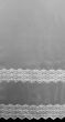 Voálová záclona 515/601 vyšívané špičky, s bordurou, bílá (více výšek, v metráži)