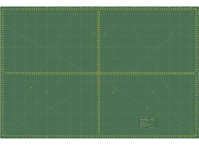 Řezací podložka na látky, patchwork DONWEI DW-12121, samosvorná, zelená, 90x60cm, vel. L , tloušťka 3mm
