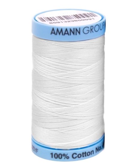 Univerzální šicí nit Amann TRIANA 50 bavlněná, bílá 2000, návin 400m