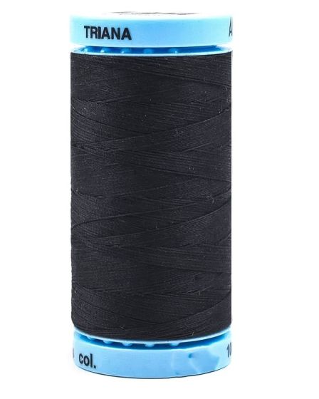 Univerzální šicí nit Amann TRIANA 50 bavlněná, černá 4000, návin 400m